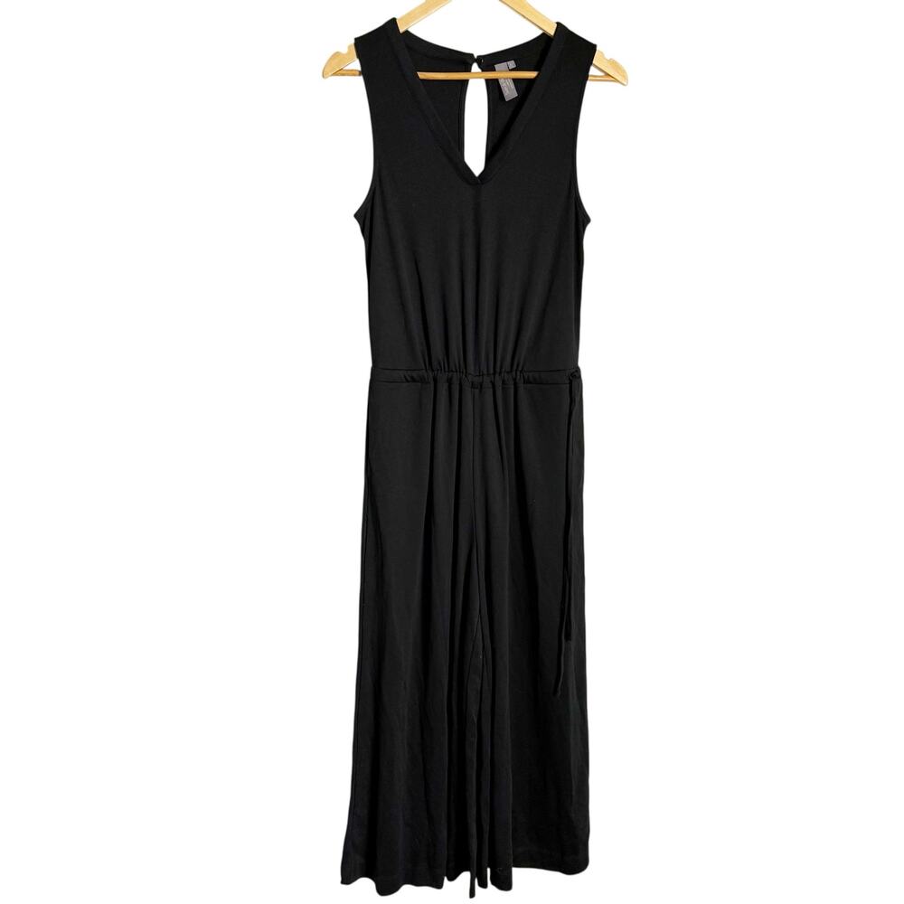 Sweaty Betty Black Cruise Wide Leg V-Neck Sleeveless Travel Jumpsuit Size XS - Picture 2 of 10